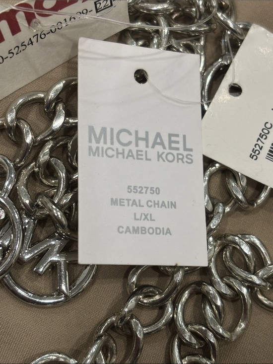 MICHAEL Michael Kors Other - MICHAEL Michael Kors Silver Chain Logo Link Belt